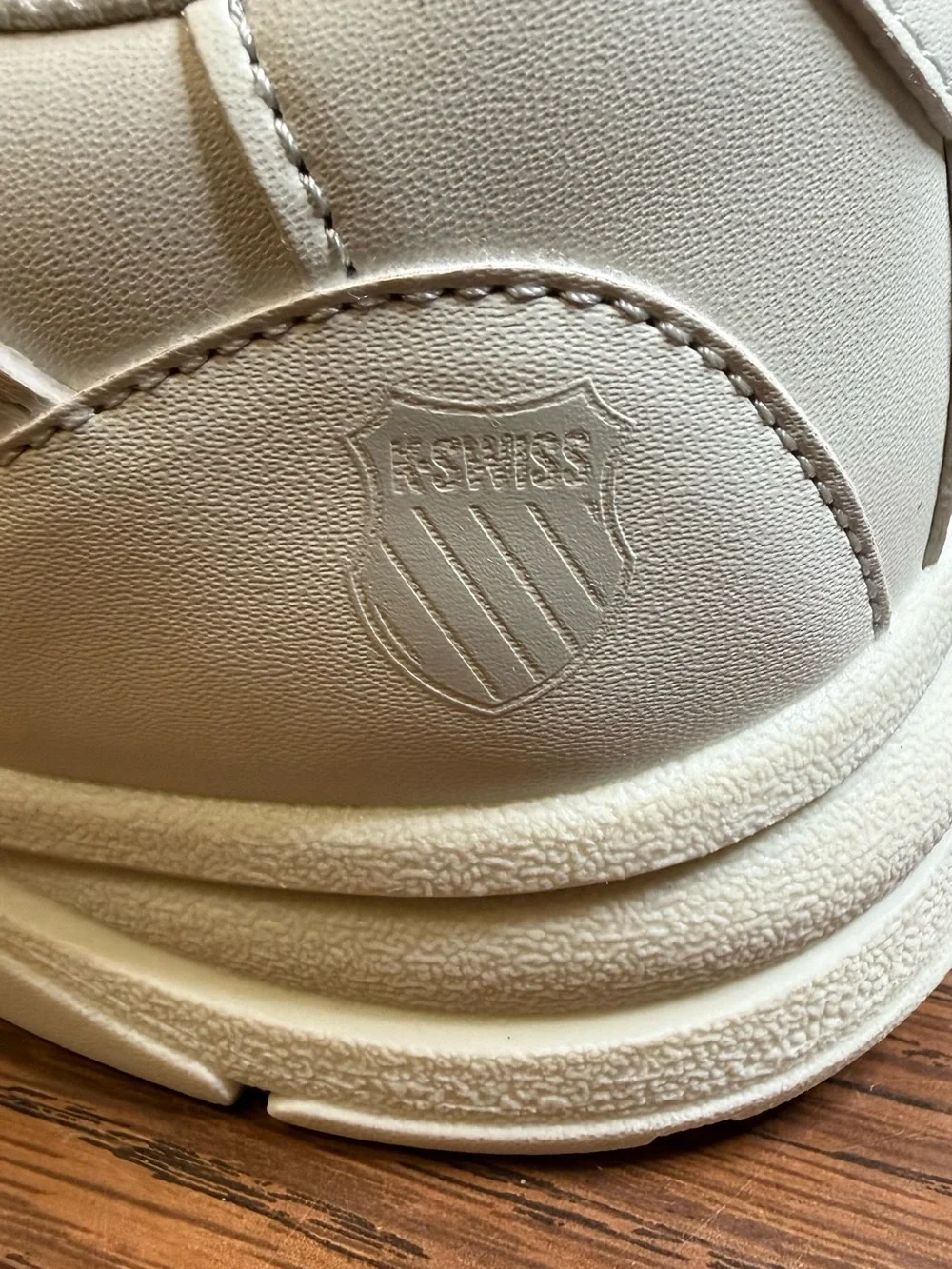 K-Swiss White Mint Low-Top Sneakers